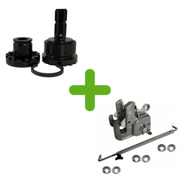 PTO Connect Standard Adapter Set Plus Pat's Quick Hitch Cat 1 STAN-ADP-SET-PAT-CTA1 Standard PTO Connect Adapter Fit all Tractor with a standard length PTO output shaft of 3" or longer. Rated @ 120 HP Extend PTO Shaft 4.5" to make up for the extra length quick hitch adds to 3 point hitch Easy to connect and disconnect implements