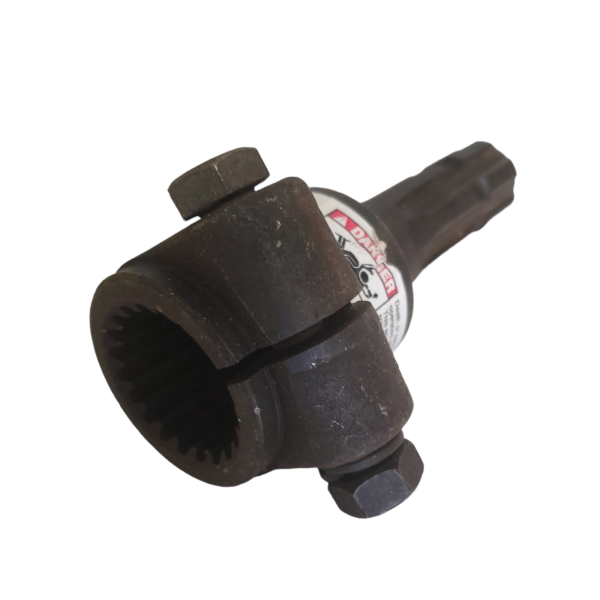 PTO Adapter 1 3/4 20 Splines Female 1 3/8" 6 Splines Male B2459 Bare-co PTO Adapter Part No. B2459 Overall Length: 7" Female: 1 3/4" 20 Splines Male: 1 3/8" 6 Splines