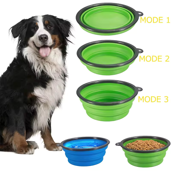 Dog and Cat Collapsible Bowl TA100 Collapsible Pet Bowl Width: 5" Height: 2" Material: TPE