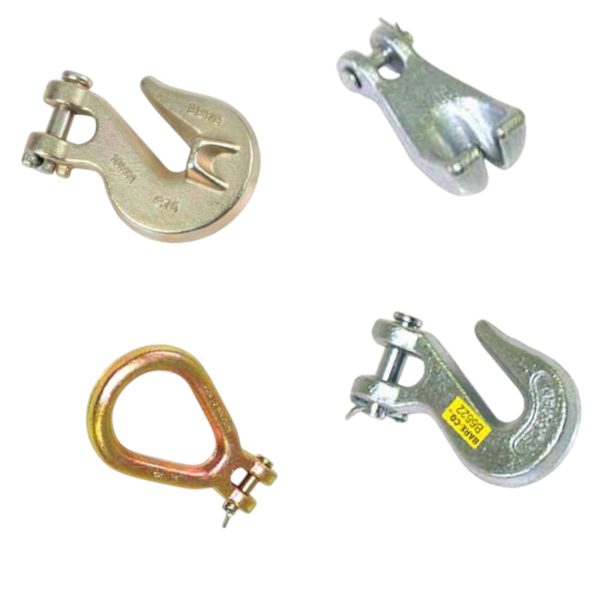 Grab Hooks and Clevis Claws hooks-claws High Tensile Hooks & Lugs
See chart below.
<span style="color:#ff0000">Not to be used for Lifting</span>