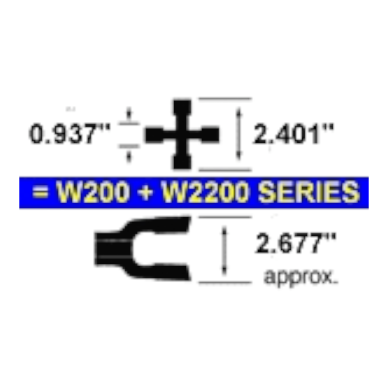 Series W200 and W2200 Outer Lemon Tube Joint with 1 3/8-6 Spline Yoke (1.625" Dia. Tube) - Image 4