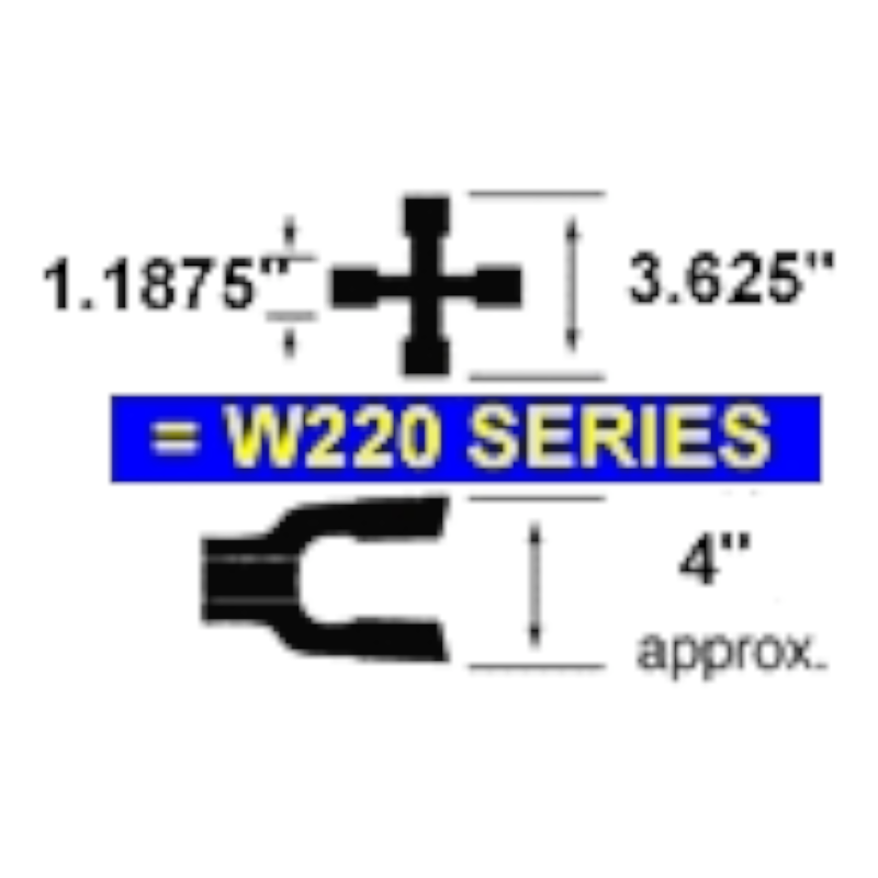 Series W220 Outer Lemon Tube Yoke (1.875" Dia Tube) - Image 4